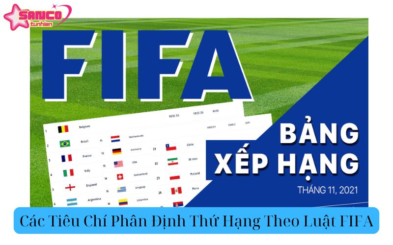 Các Tiêu Chí Phân Định Thứ Hạng Theo Luật FIFA