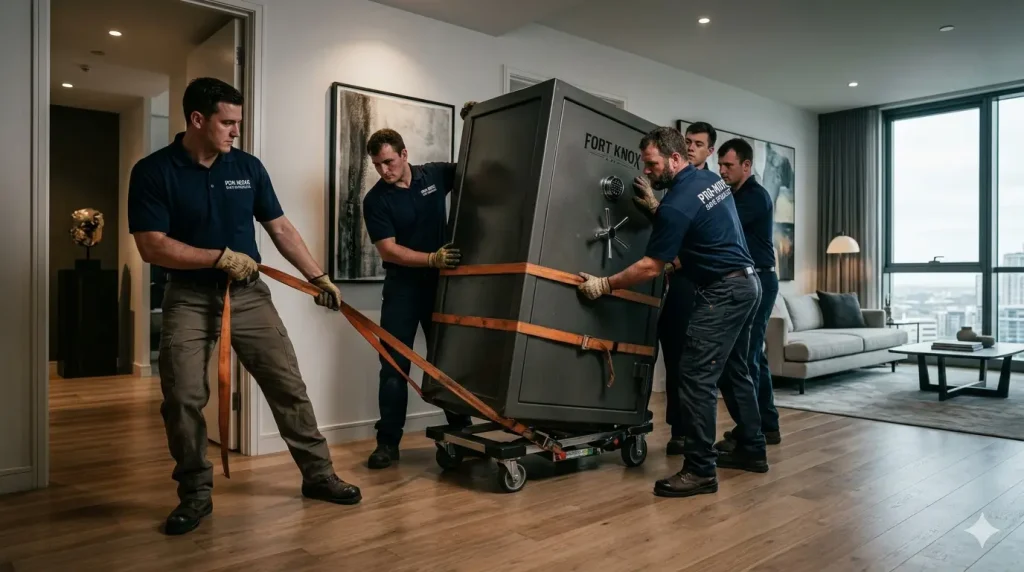 Chuyển két sắt chuyên nghiệp trong căn hộ