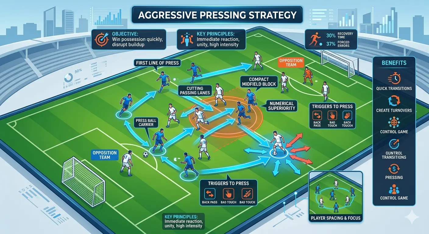 Chiến thuật pressing trong bóng đá